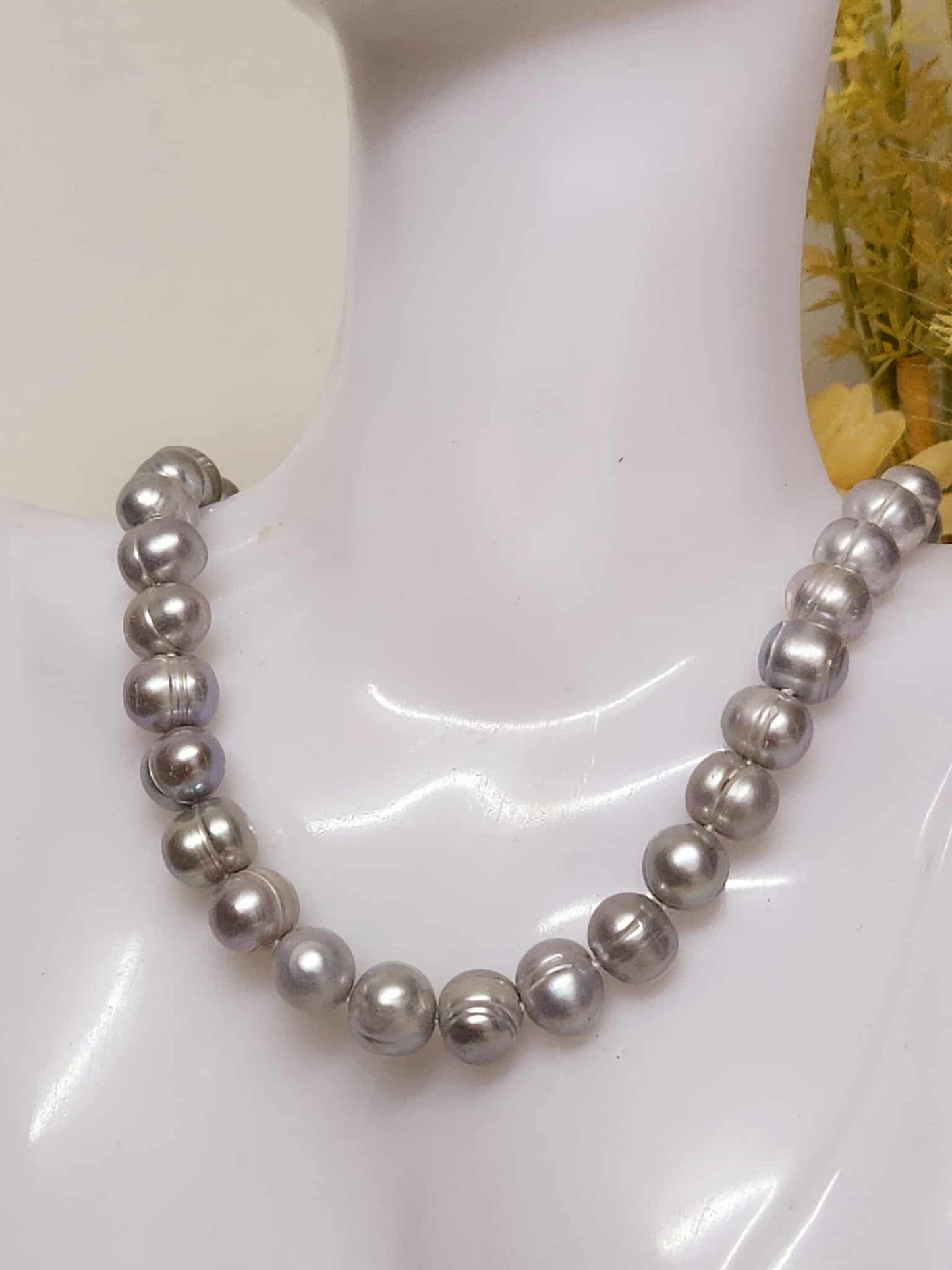 Iris Grey Freshwater |Pearl Necklace