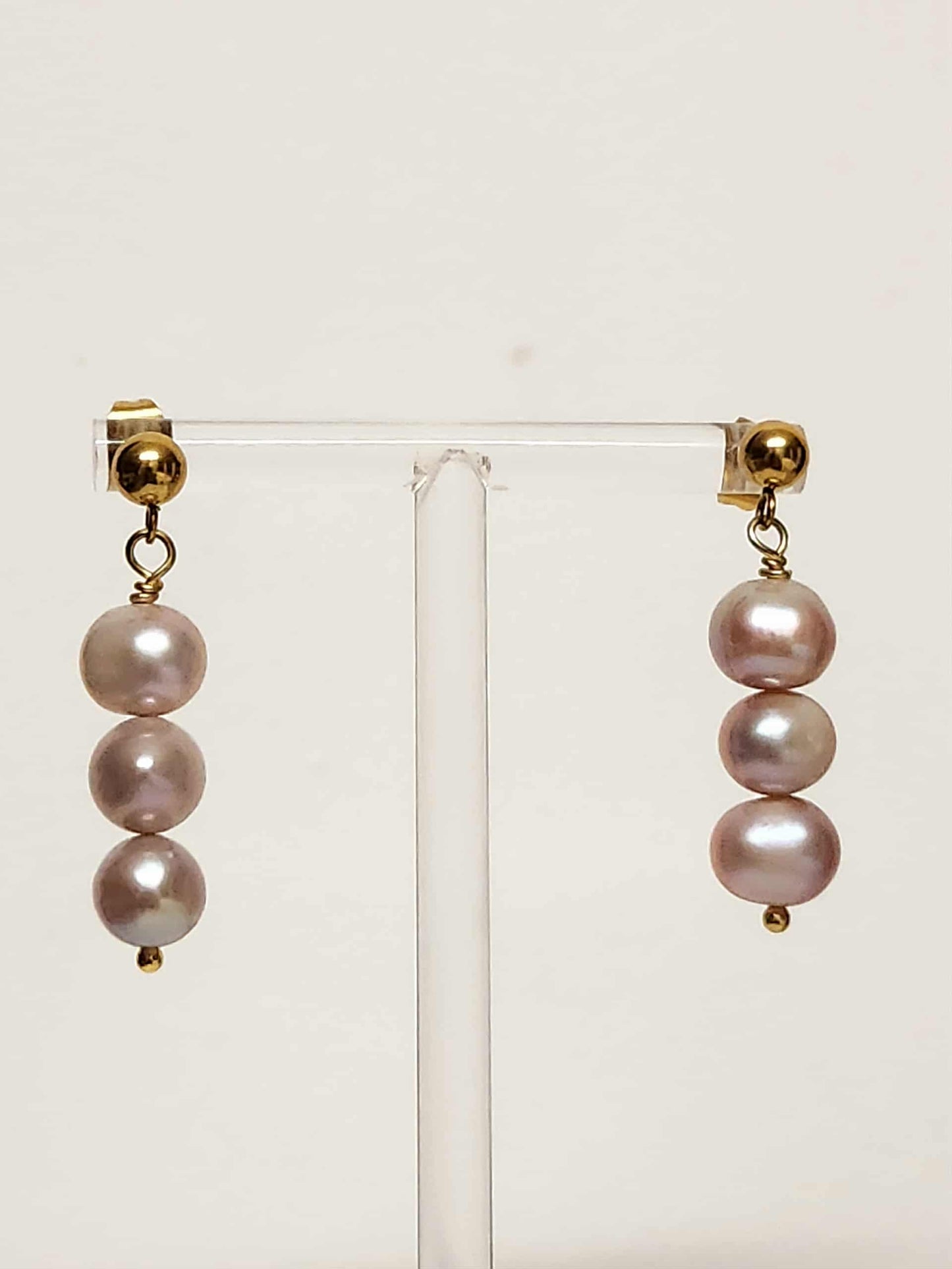 Lily of the Valley Pearl Drop Earrings