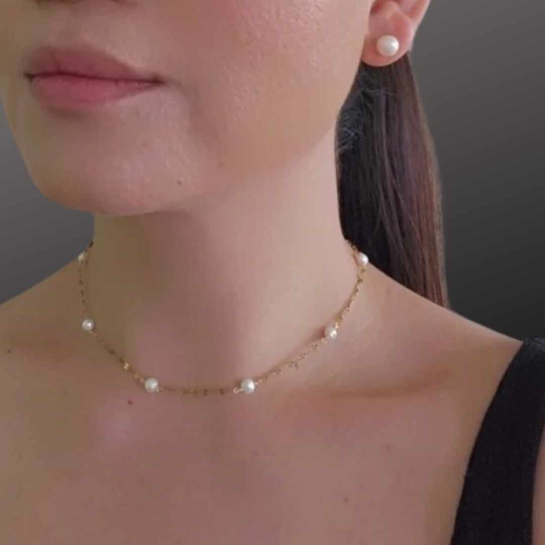 Double-layer Pearl Necklace | Fresh Water Pearl Necklace