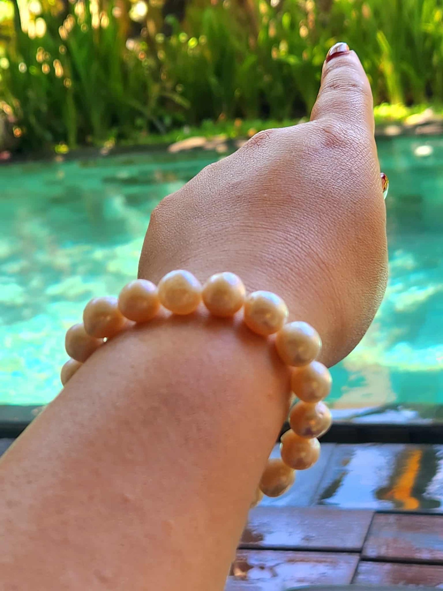 Camellia Natural Baroque |Pearl Bracelet