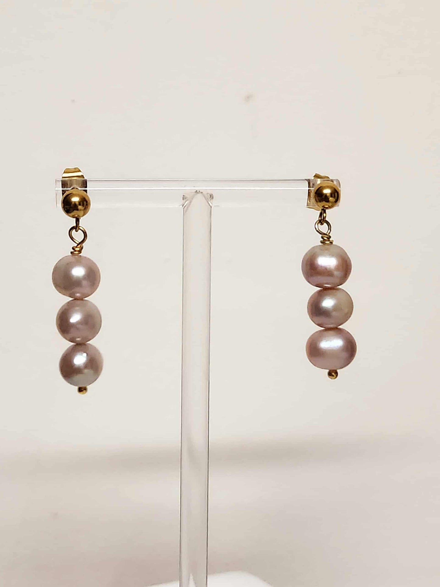 Lily of the Valley Pearl Drop Earrings