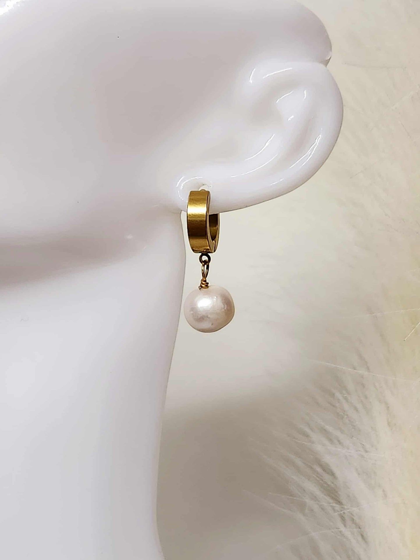 Dainty Marigold Pearl Drop| Fresh water Pearl Jewelry