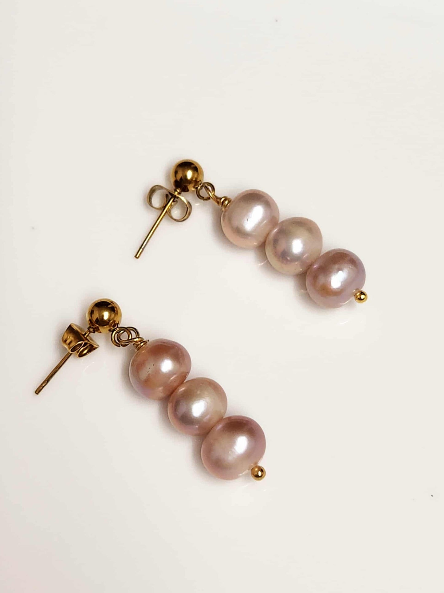 Lily of the Valley Pearl Drop Earrings