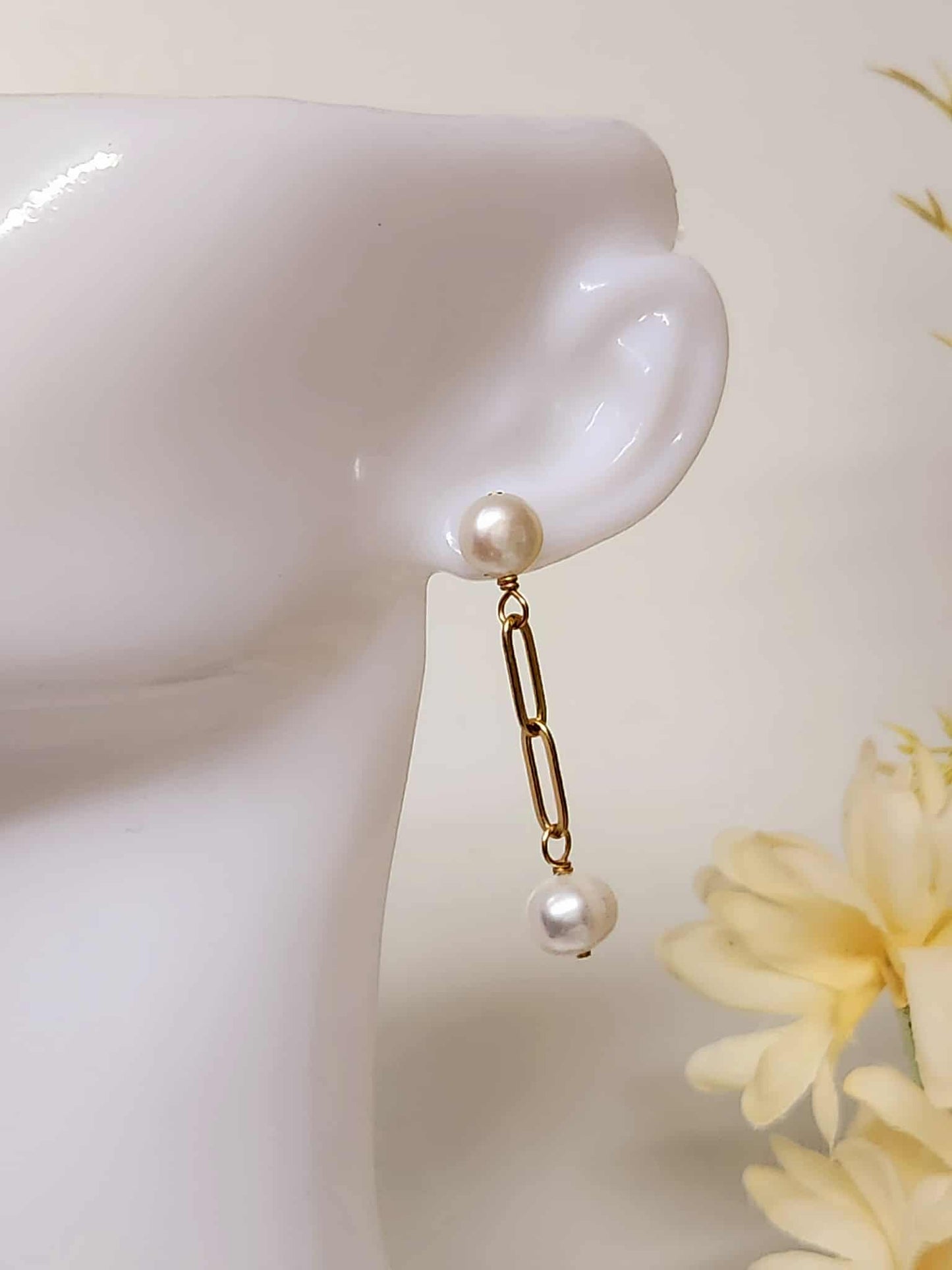 Lily Freshwater Pearl | Drop Earrings