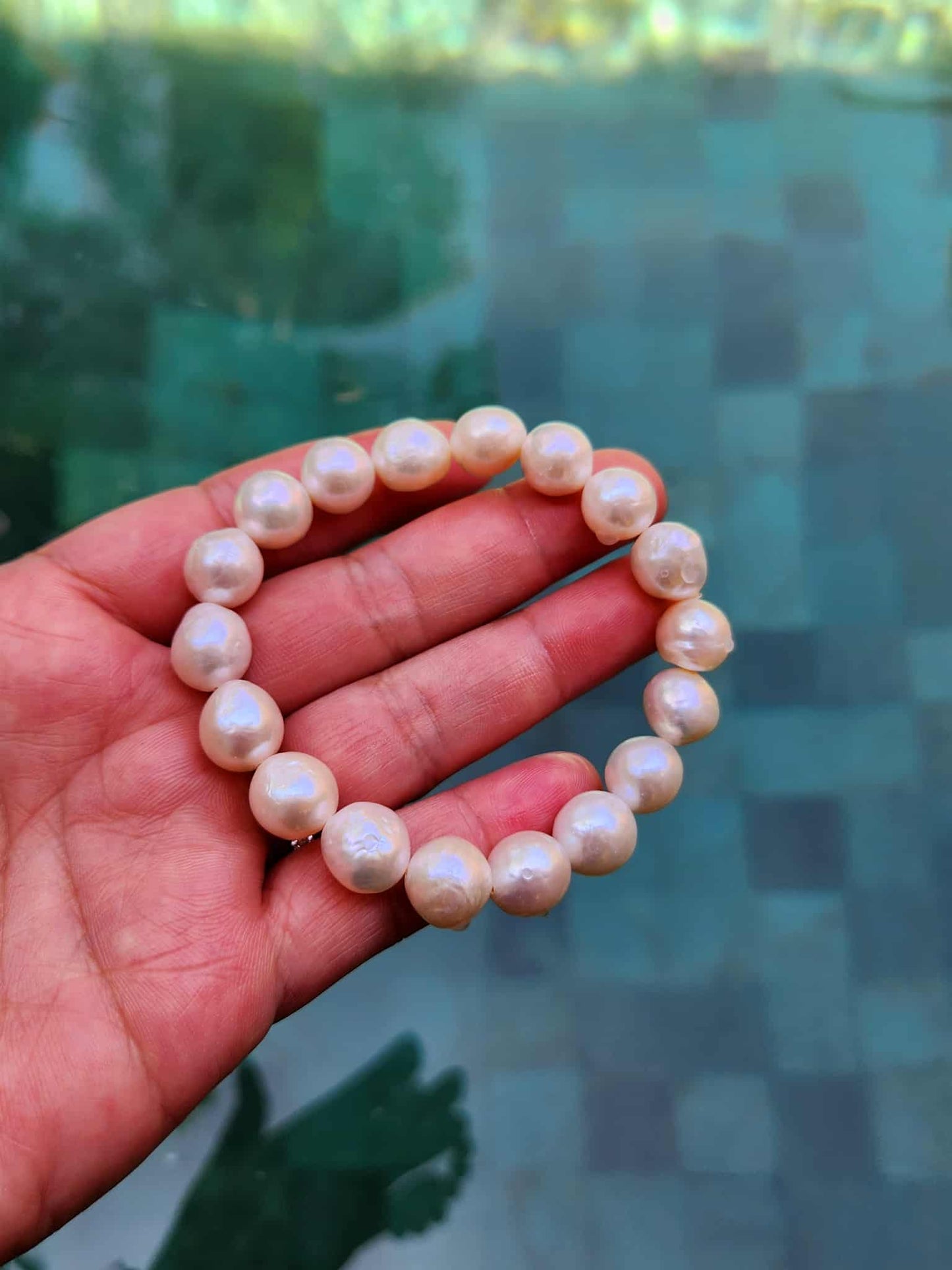 Camellia Natural Baroque |Pearl Bracelet