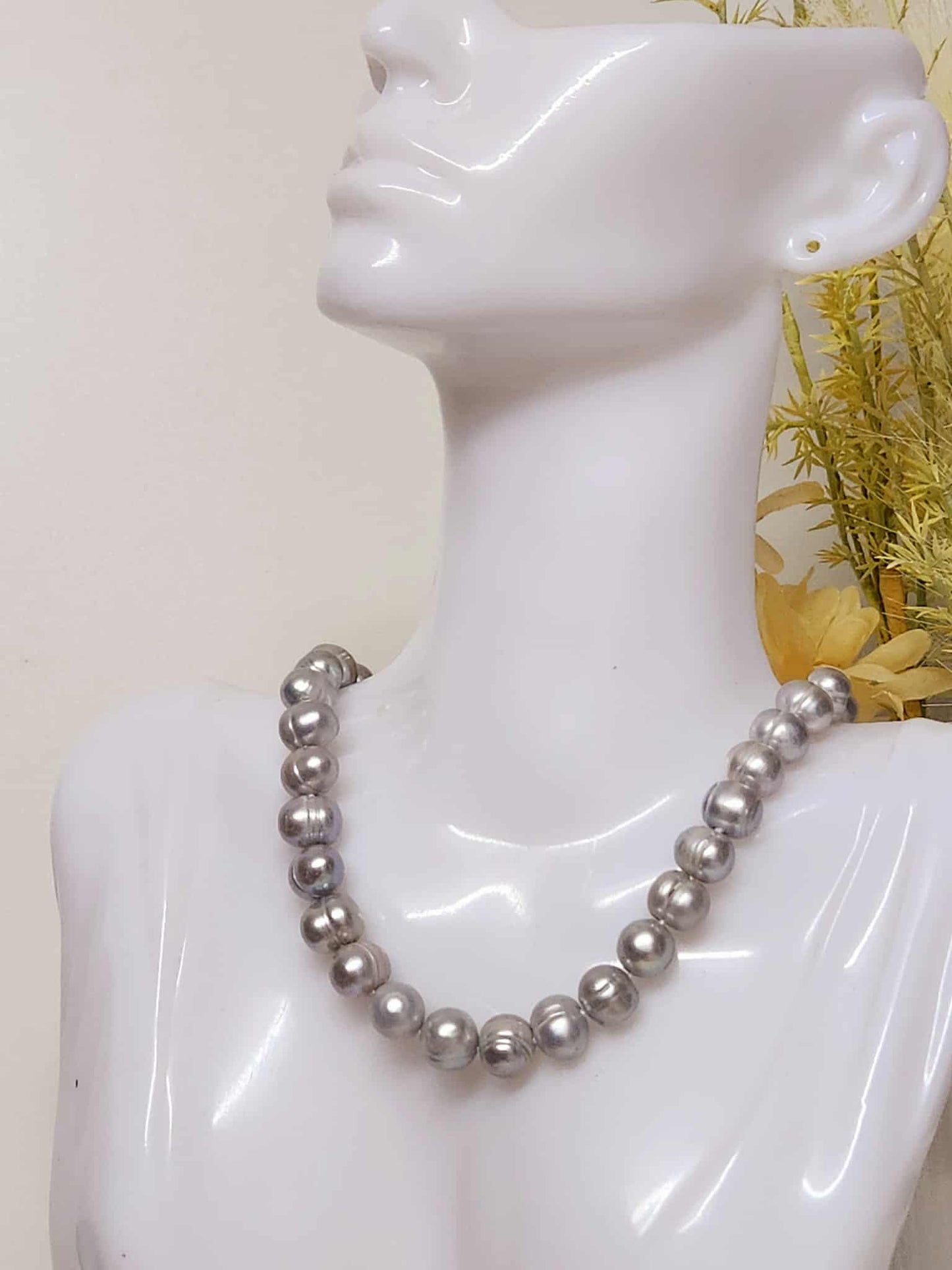 Iris Grey Freshwater |Pearl Necklace