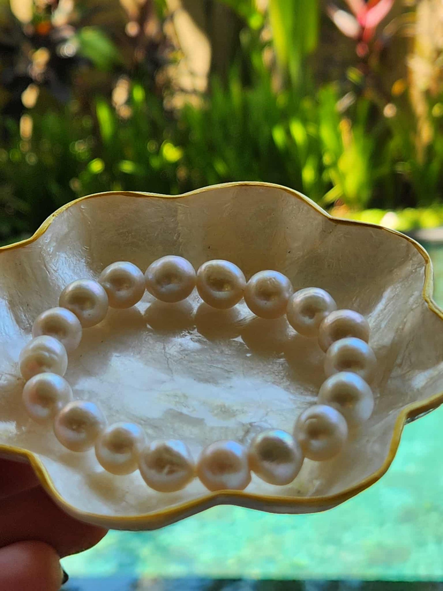 Camellia Natural Baroque |Pearl Bracelet