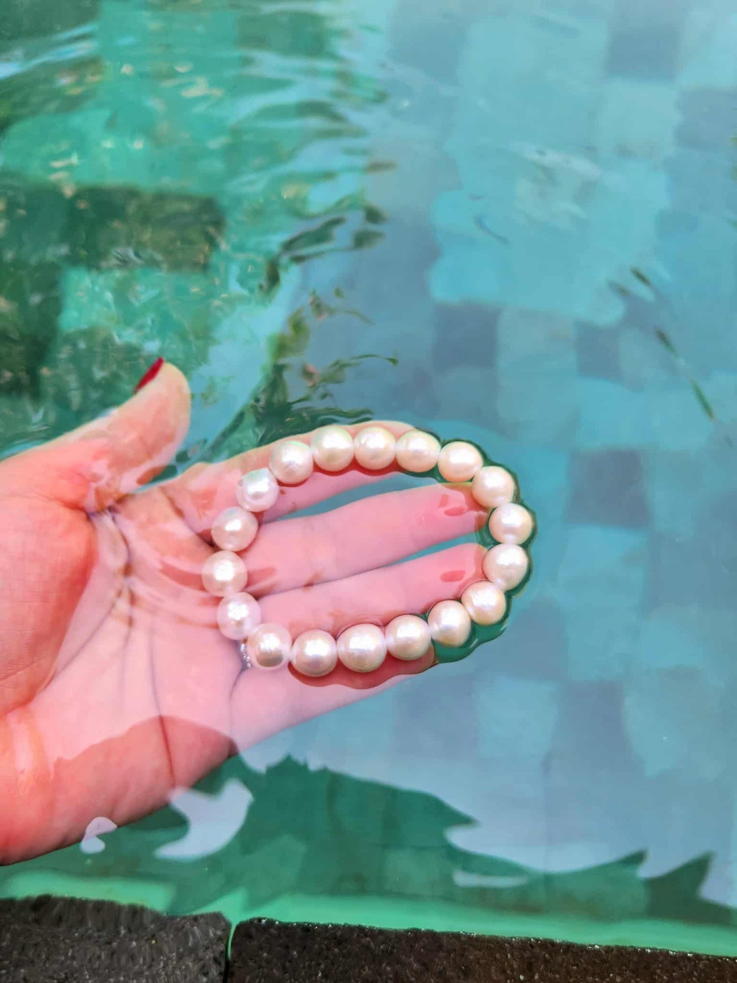 Camellia Natural Baroque |Pearl Bracelet
