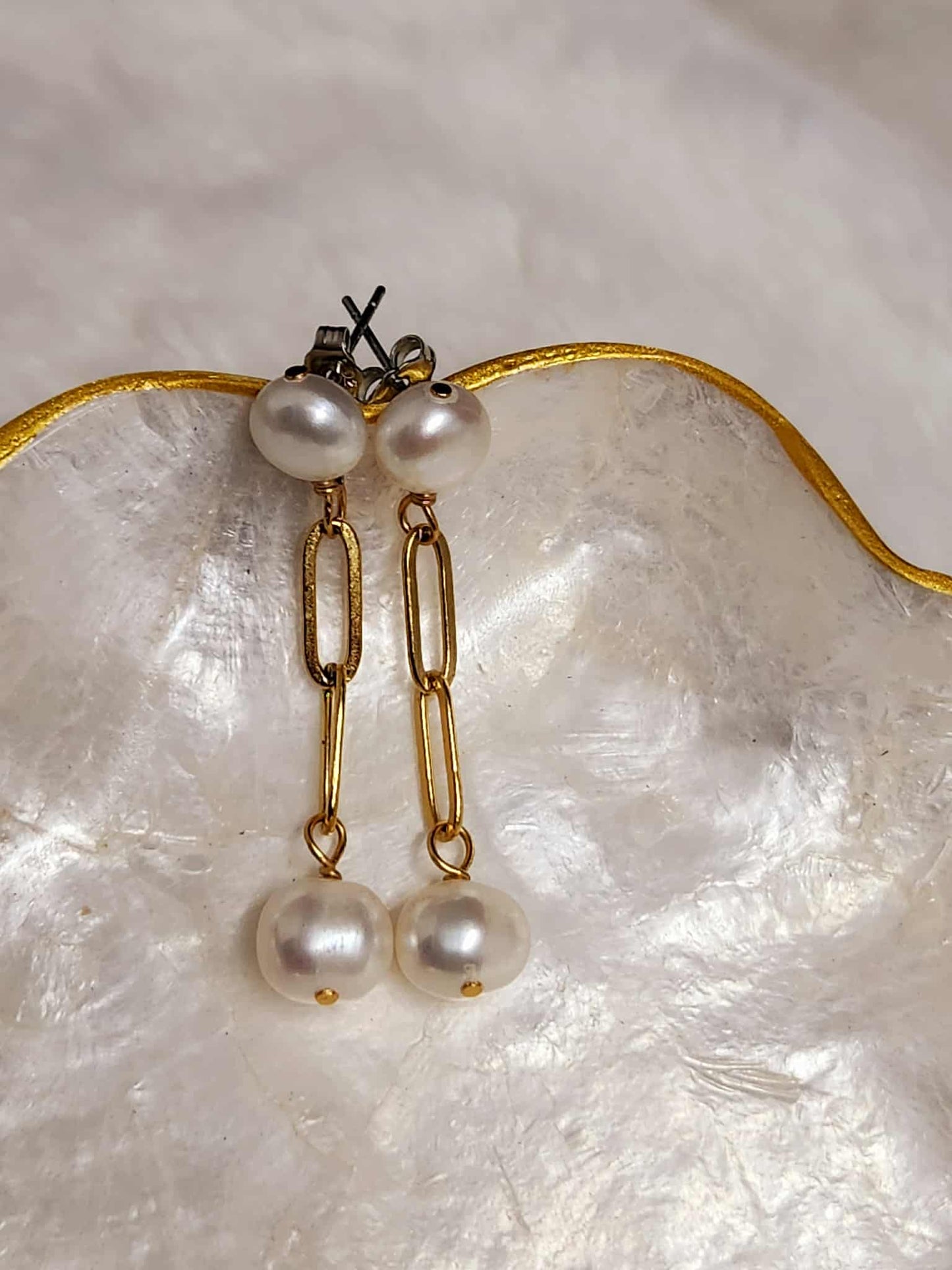 Lily Freshwater Pearl | Drop Earrings