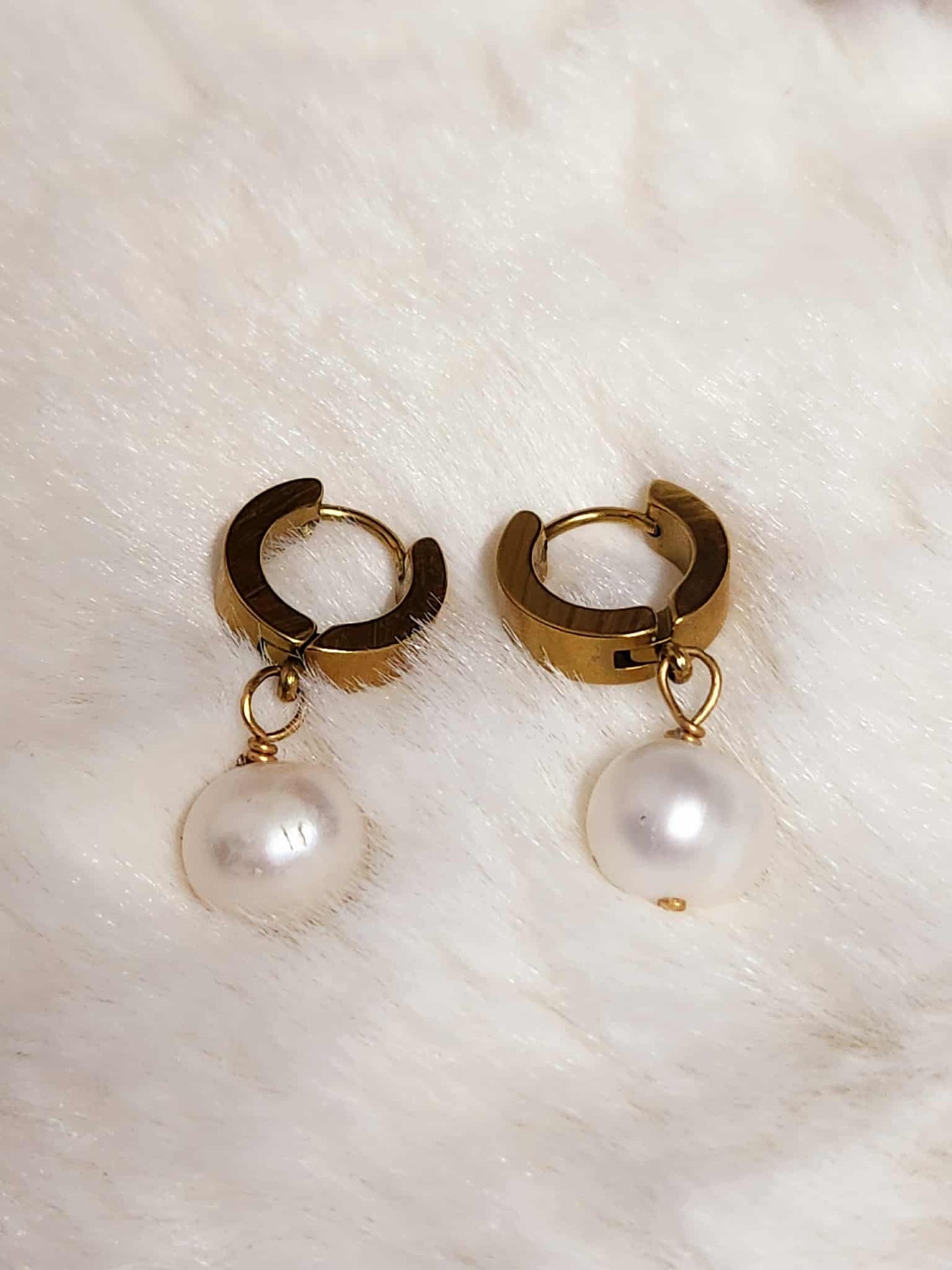 Dainty Marigold Pearl Drop| Fresh water Pearl Jewelry