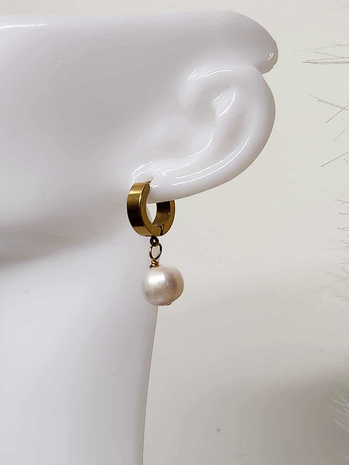 Dainty Marigold Pearl Drop| Fresh water Pearl Jewelry