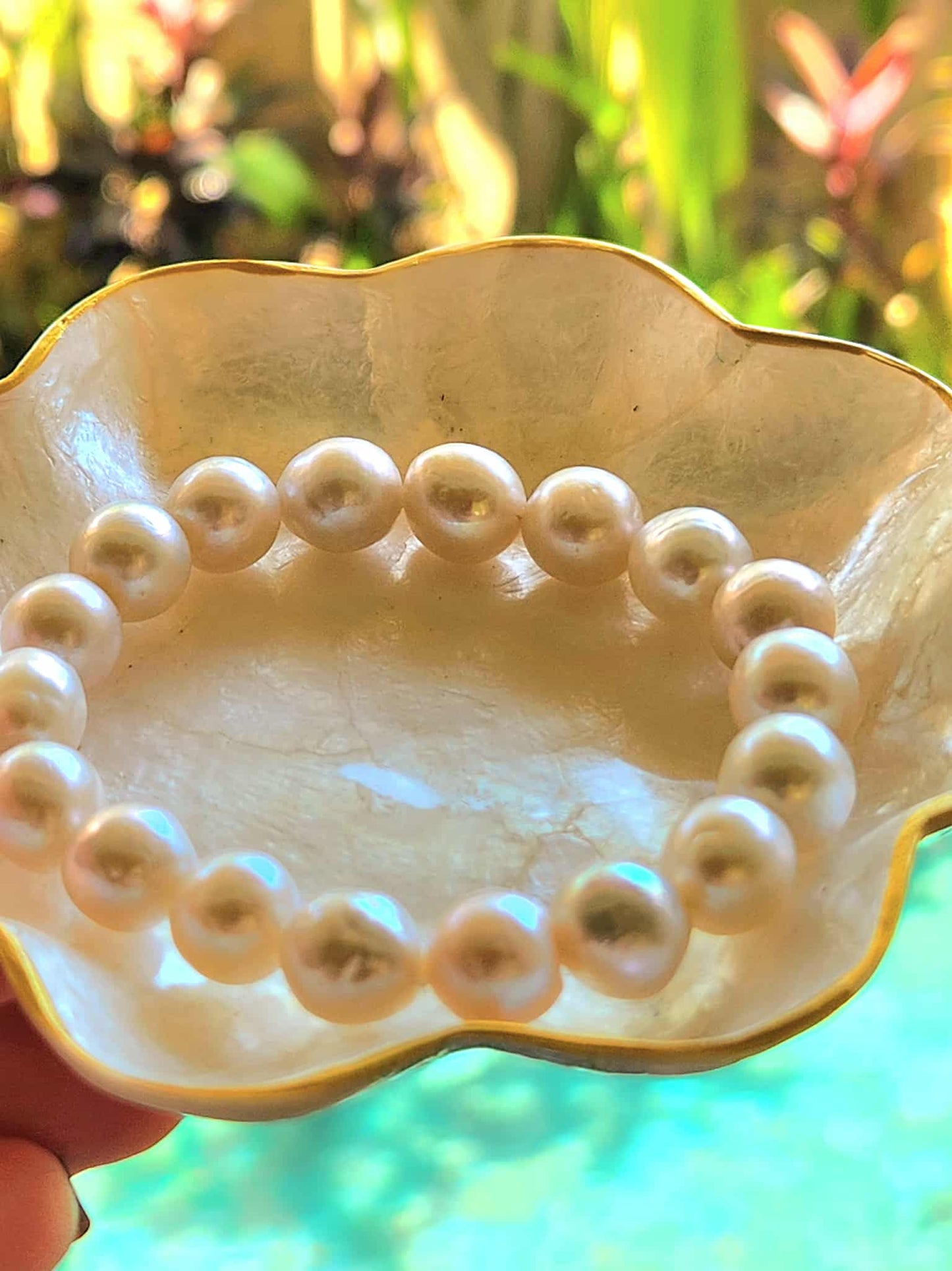 Camellia Natural Baroque |Pearl Bracelet