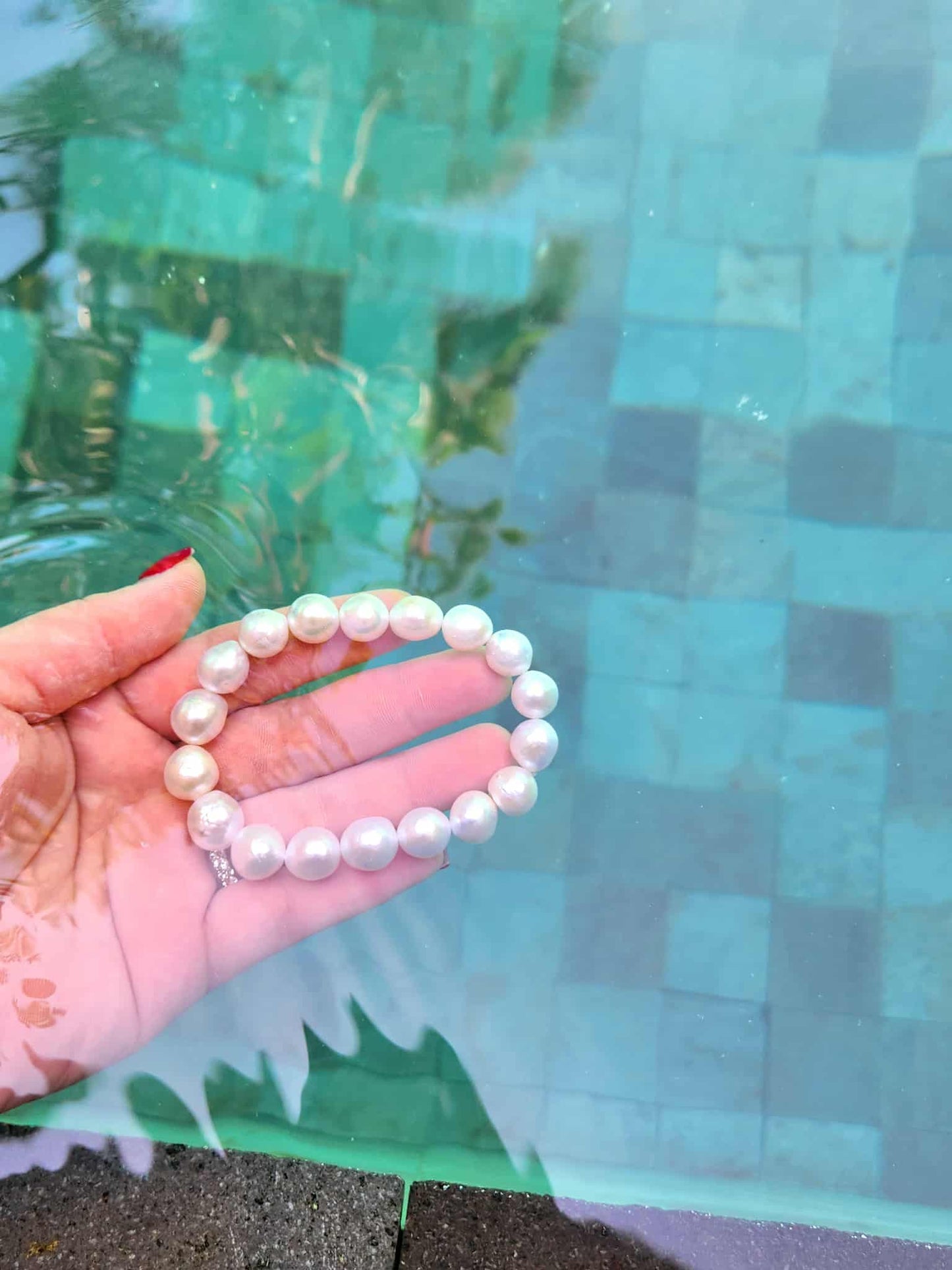 Camellia Natural Baroque |Pearl Bracelet