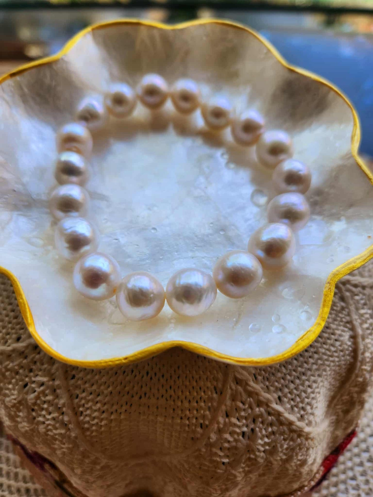 Camellia Natural Baroque |Pearl Bracelet