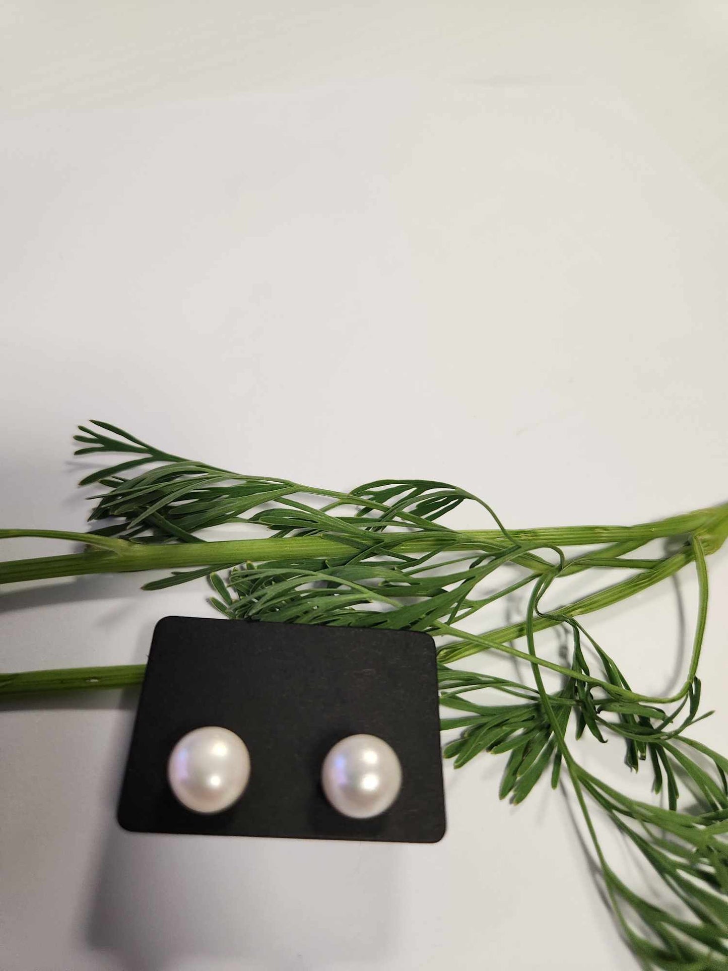 Lavender Pearl Silver Earring Studs  | Freshwater Pearl Studs