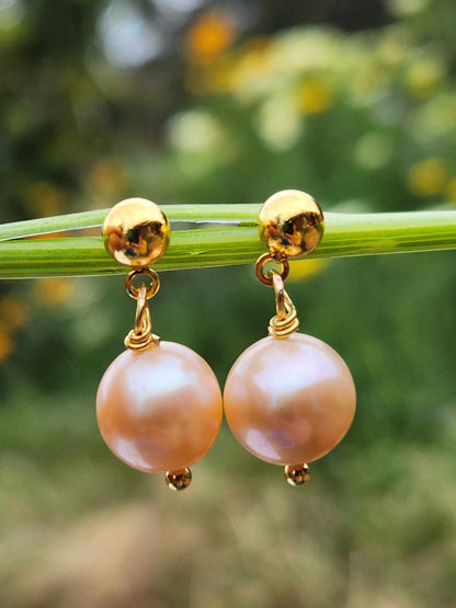 Lavender Pearl and Stainless-Steel Jewelry Set