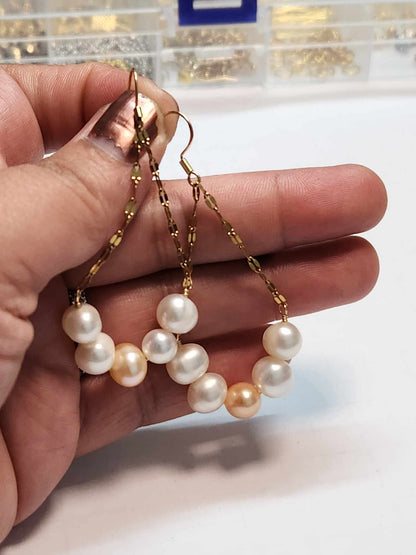 Jasmine Jazz Pearl Dangles| Fresh water Pearl Dangle