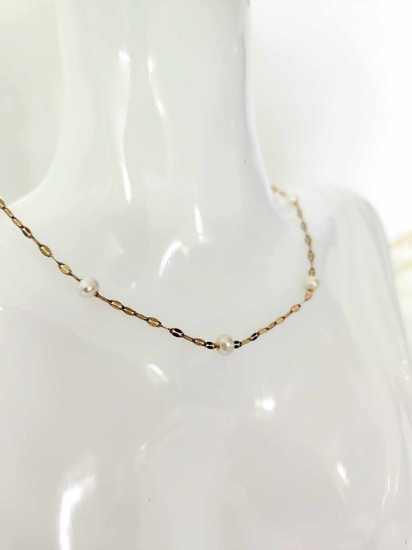 Twisted Pearl Necklace | Fresh water Pearl Necklace