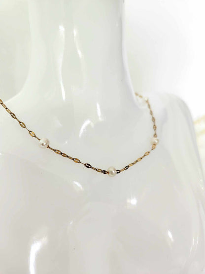 Twisted Pearl Necklace | Fresh water Pearl Necklace