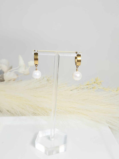 Dainty Marigold Pearl Drop| Fresh water Pearl Jewelry