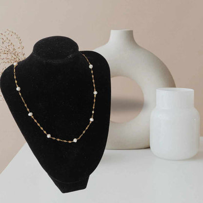 Twisted Pearl Necklace | Fresh water Pearl Necklace