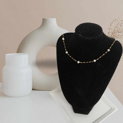 Twisted Pearl Necklace | Fresh water Pearl Necklace