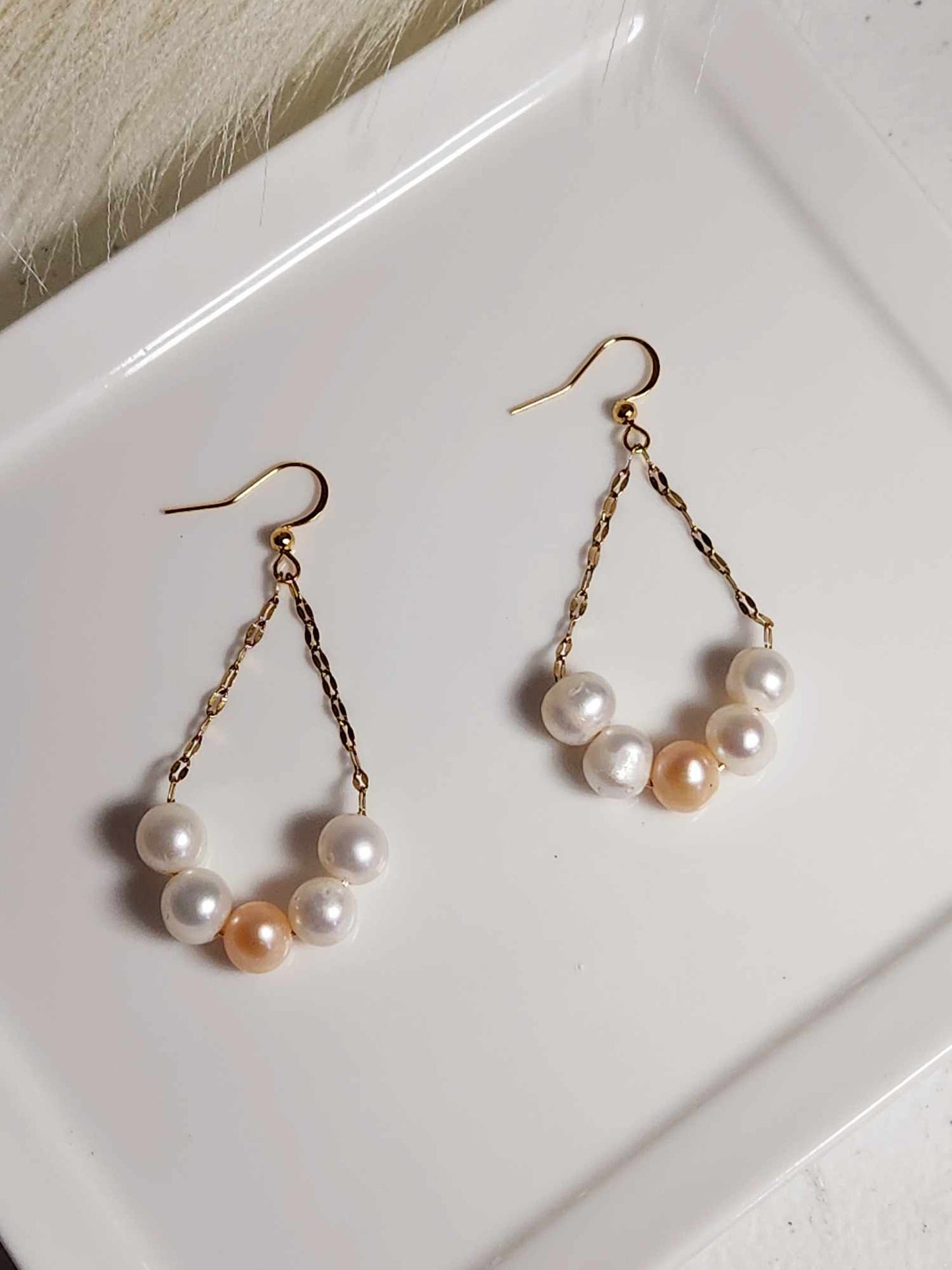 Jasmine Jazz Pearl Dangles| Fresh water Pearl Dangle