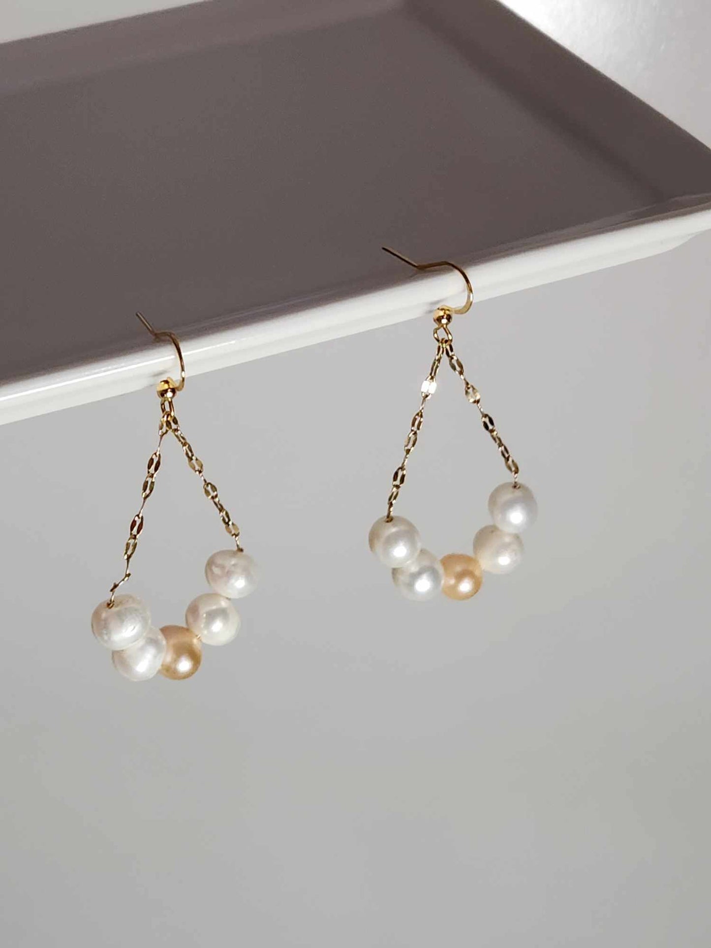 Jasmine Jazz Pearl Dangles| Fresh water Pearl Dangle