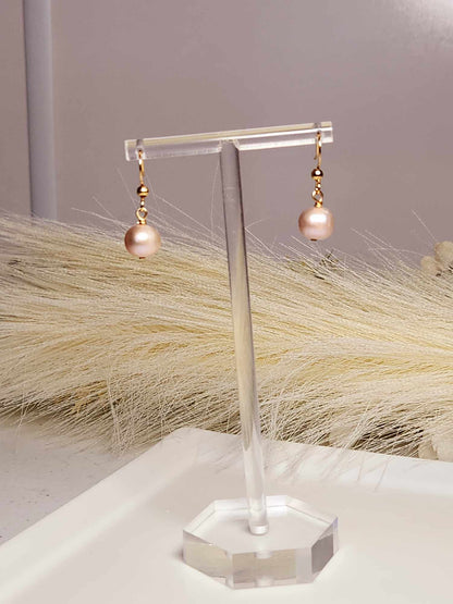 Enchanting Magnolia Pearl Hook Earrings