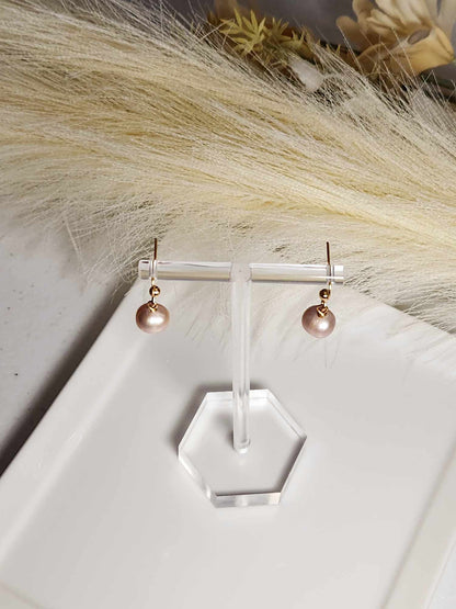 Enchanting Magnolia Pearl Hook Earrings