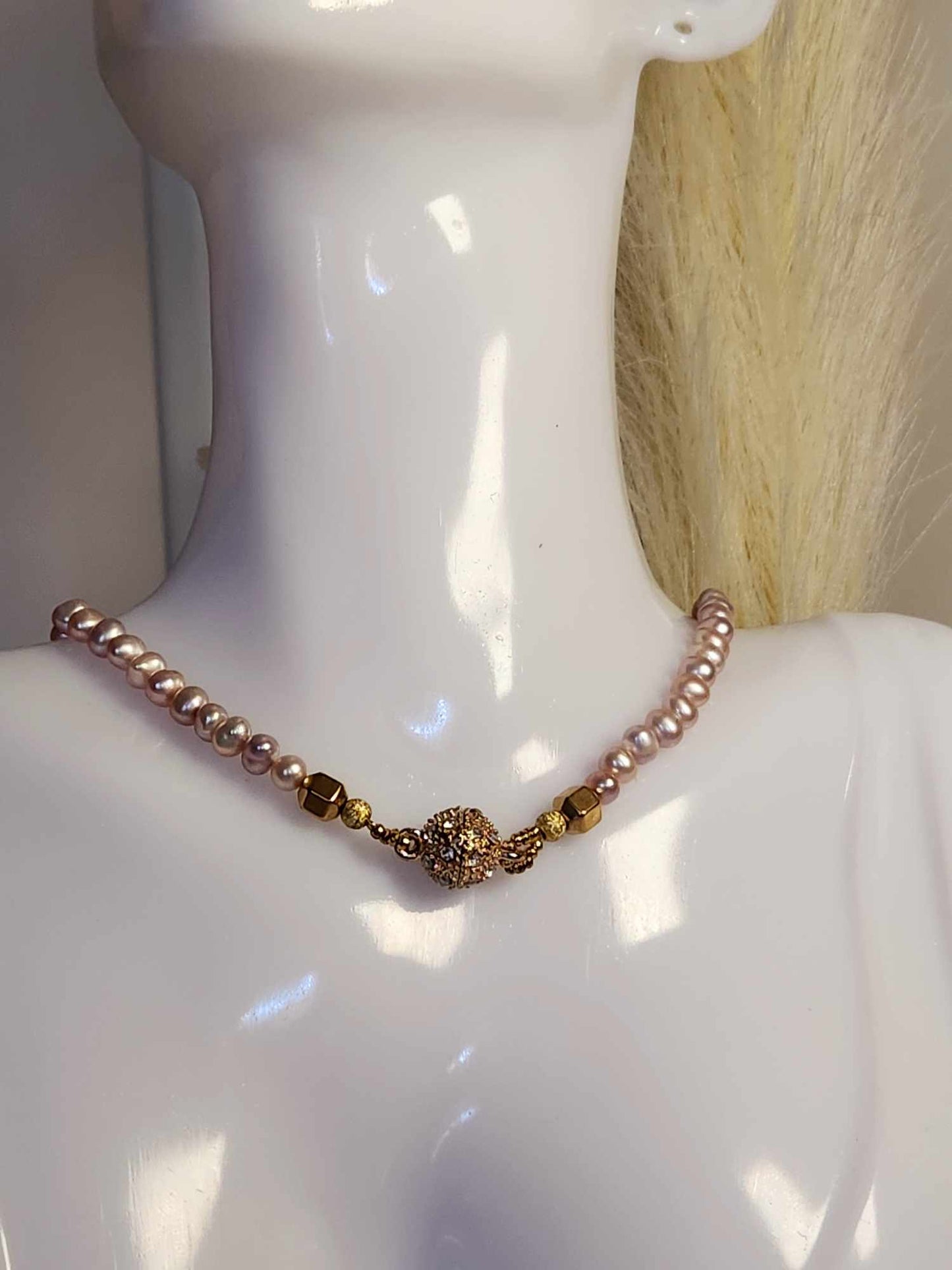 Beaded Pearl Necklace | Fresh Water Pearl Necklace