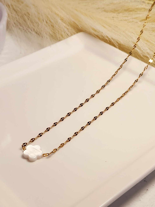 Clover Pearl Necklace| Clover Fresh water Pearl