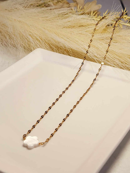 Clover Pearl Necklace| Clover Fresh water Pearl