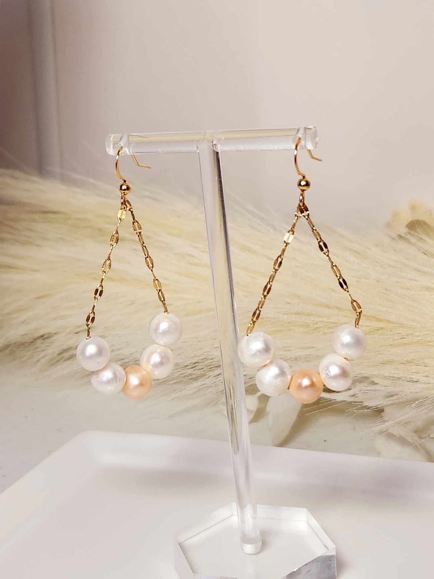 Jasmine Jazz Pearl Dangles| Fresh water Pearl Dangle