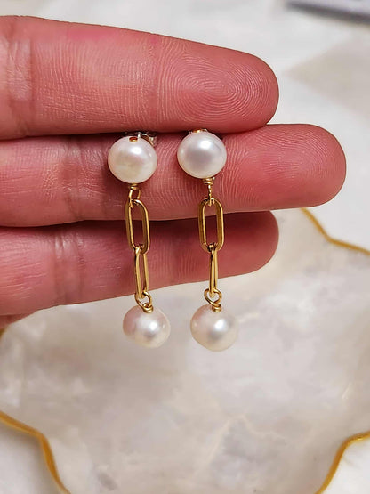 Lily Freshwater Pearl | Drop Earrings
