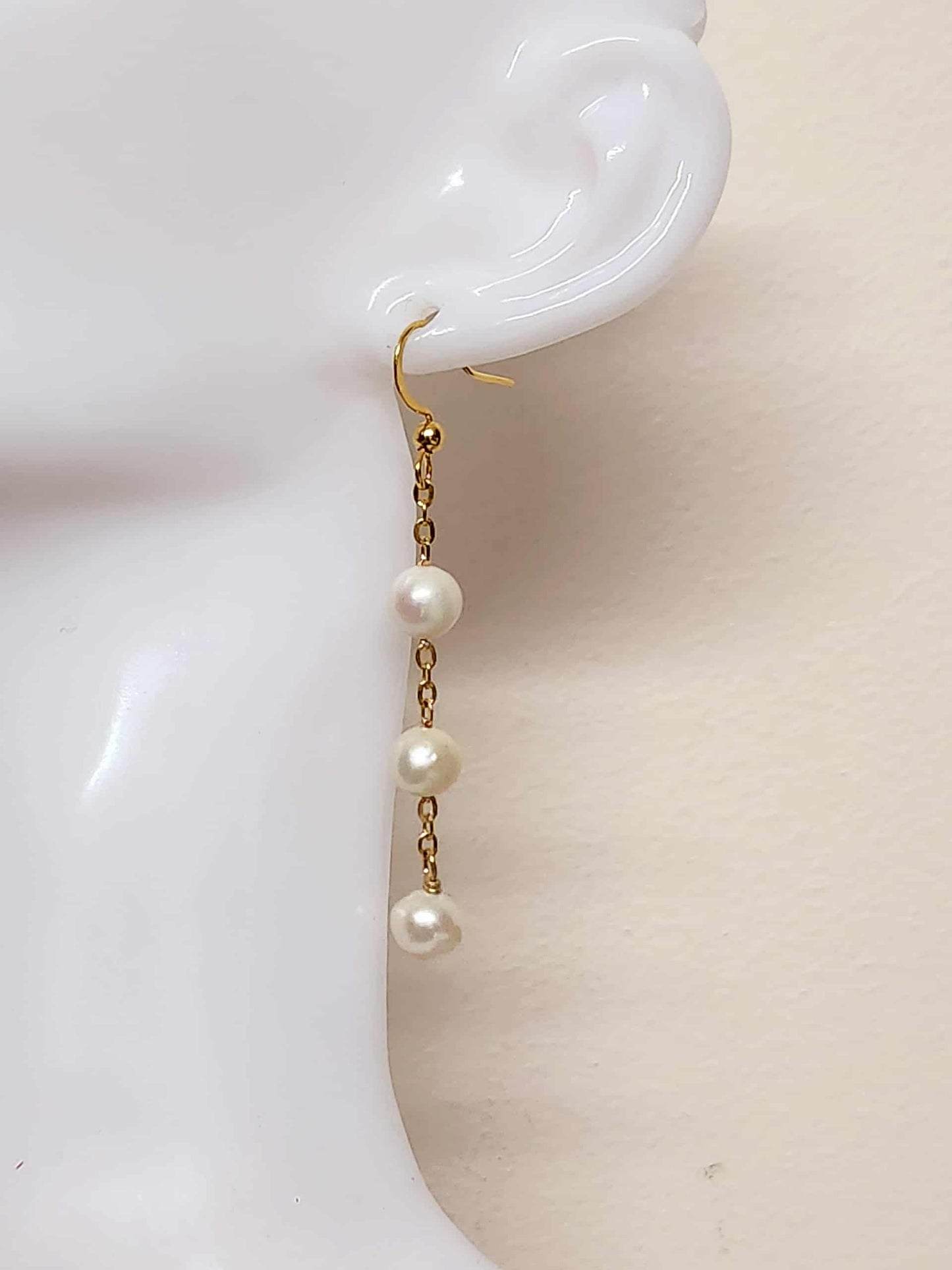 Orchid Cascade Pearl Earrings| Freshwater Pearl