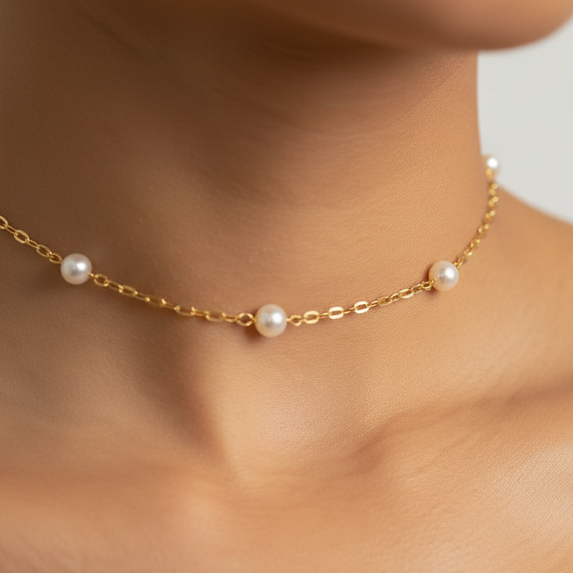 Pura | Dainty Pearl Necklace