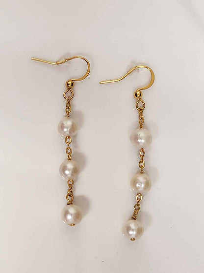 Orchid Cascade Pearl Earrings| Freshwater Pearl