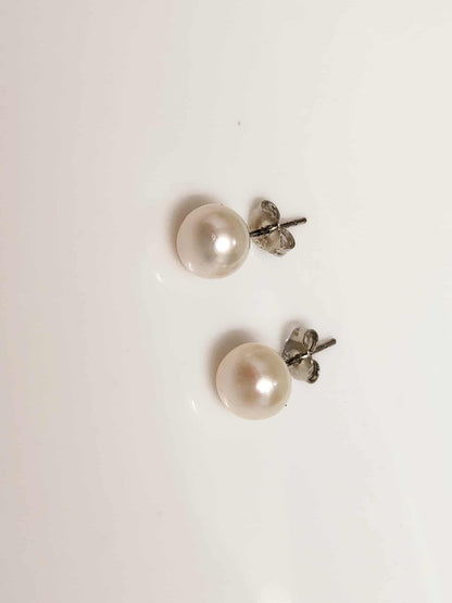 Lavender Pearl Silver Earring Studs  | Freshwater Pearl Studs