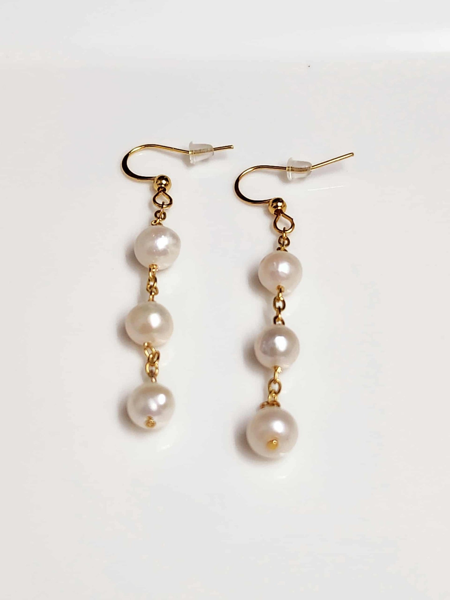 Orchid Cascade Pearl Earrings| Freshwater Pearl