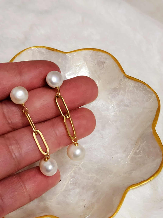 Lily Freshwater Pearl | Drop Earrings