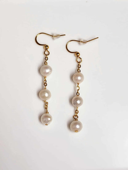 Orchid Cascade Pearl Earrings| Freshwater Pearl