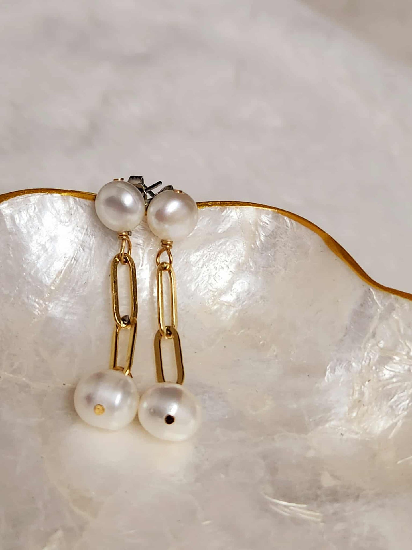 Lily Freshwater Pearl | Drop Earrings