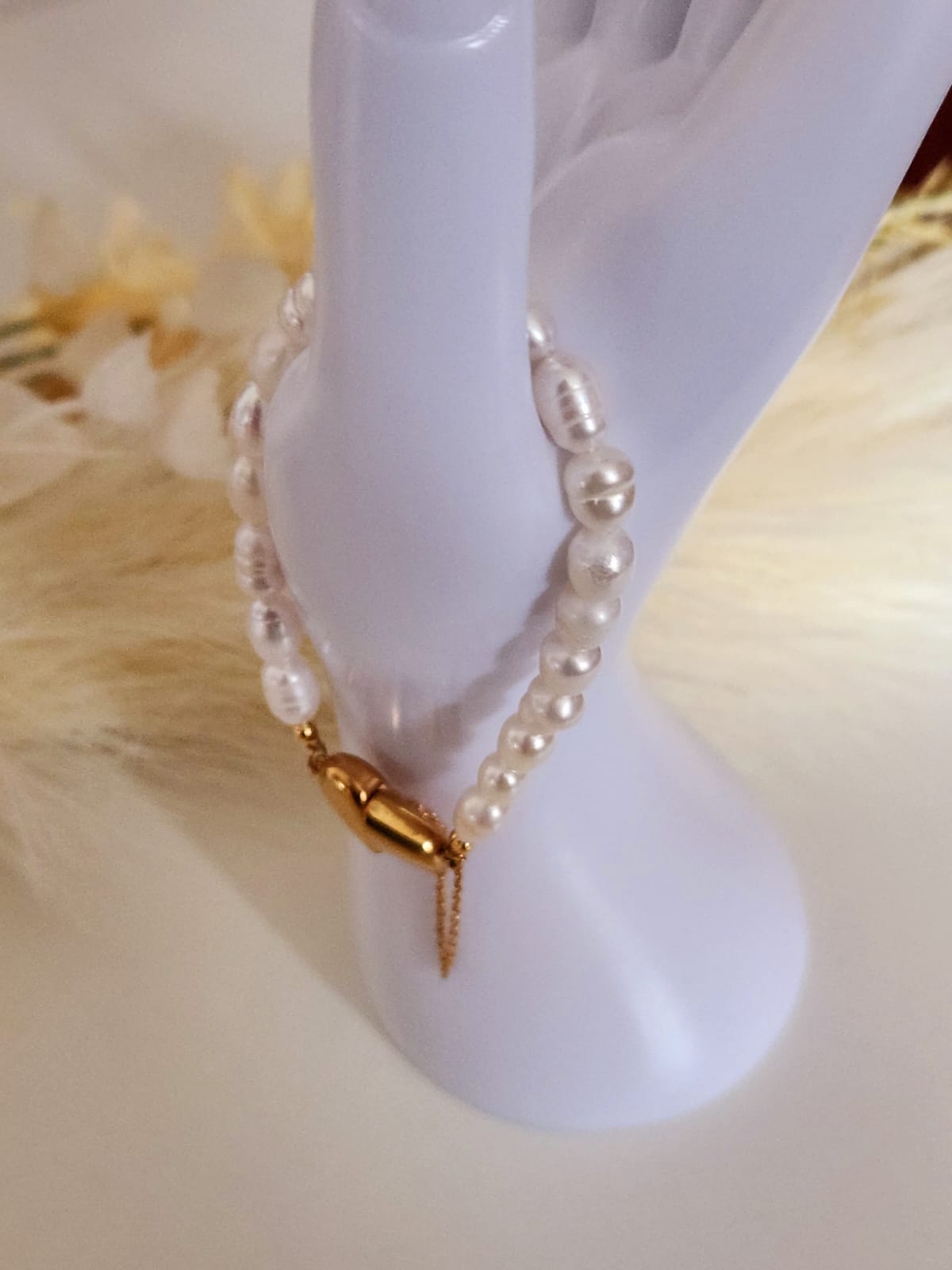 Camellia Heart [Freshwater Pearl Bracelet