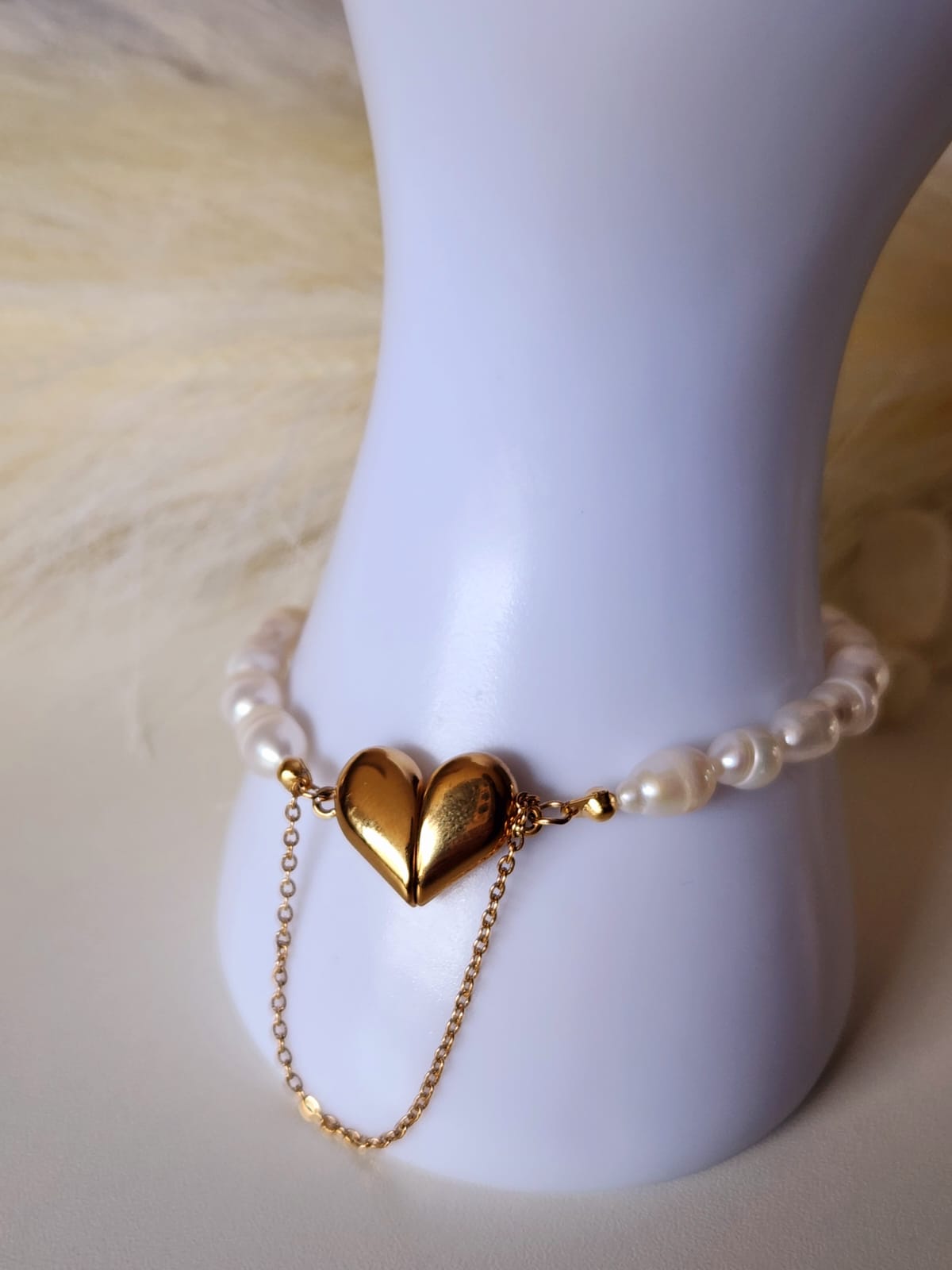 Camellia Heart [Freshwater Pearl Bracelet